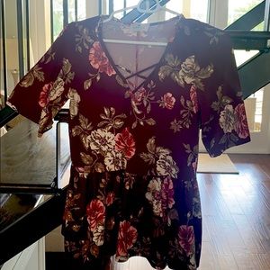 Floral print top